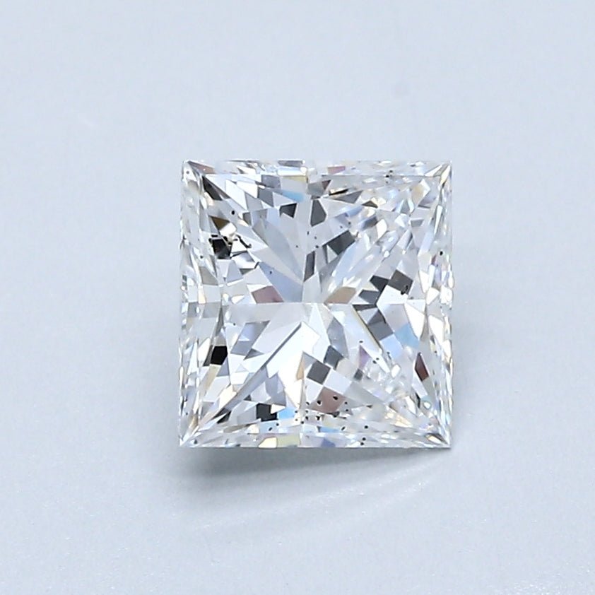 1 Carat Princess - Natural Diamond - 1.06 - E - SI2 - VG - VG - Diamonds By Rothschild