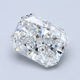 1 Carat Radiant - Natural Diamond - 1.3 - E - VS2 - VG - EX - EX - Diamonds By Rothschild