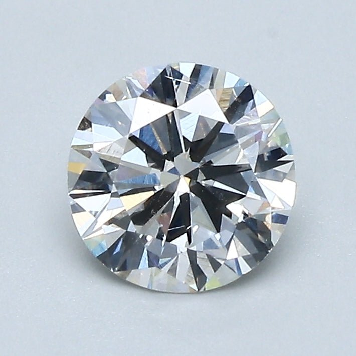 1 Carat Round Cut Natural Diamond - F SI2 - 0.98ct - G Cut Grade - Diamonds By Rothschild