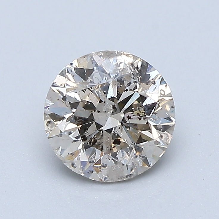1 Carat Round - Natural Diamond - 1 - K, FAINT BROWN - I1 - VG - VG - VG - Diamonds By Rothschild