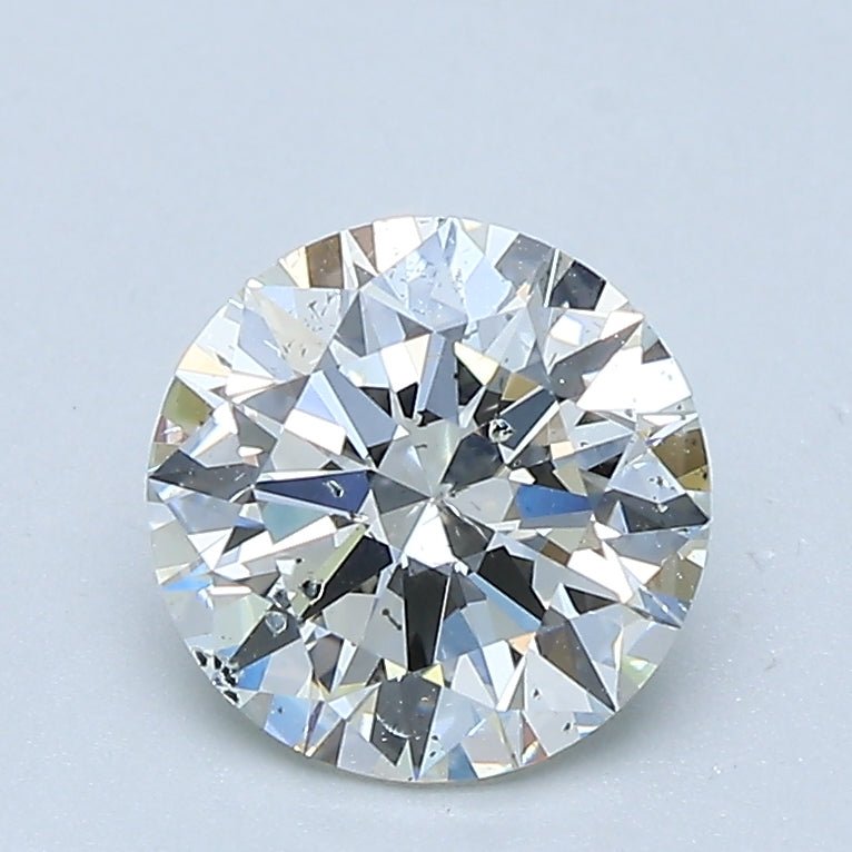 1 Carat Round - Natural Diamond - 1.31 - J - SI2 - EX - EX - EX - Diamonds By Rothschild