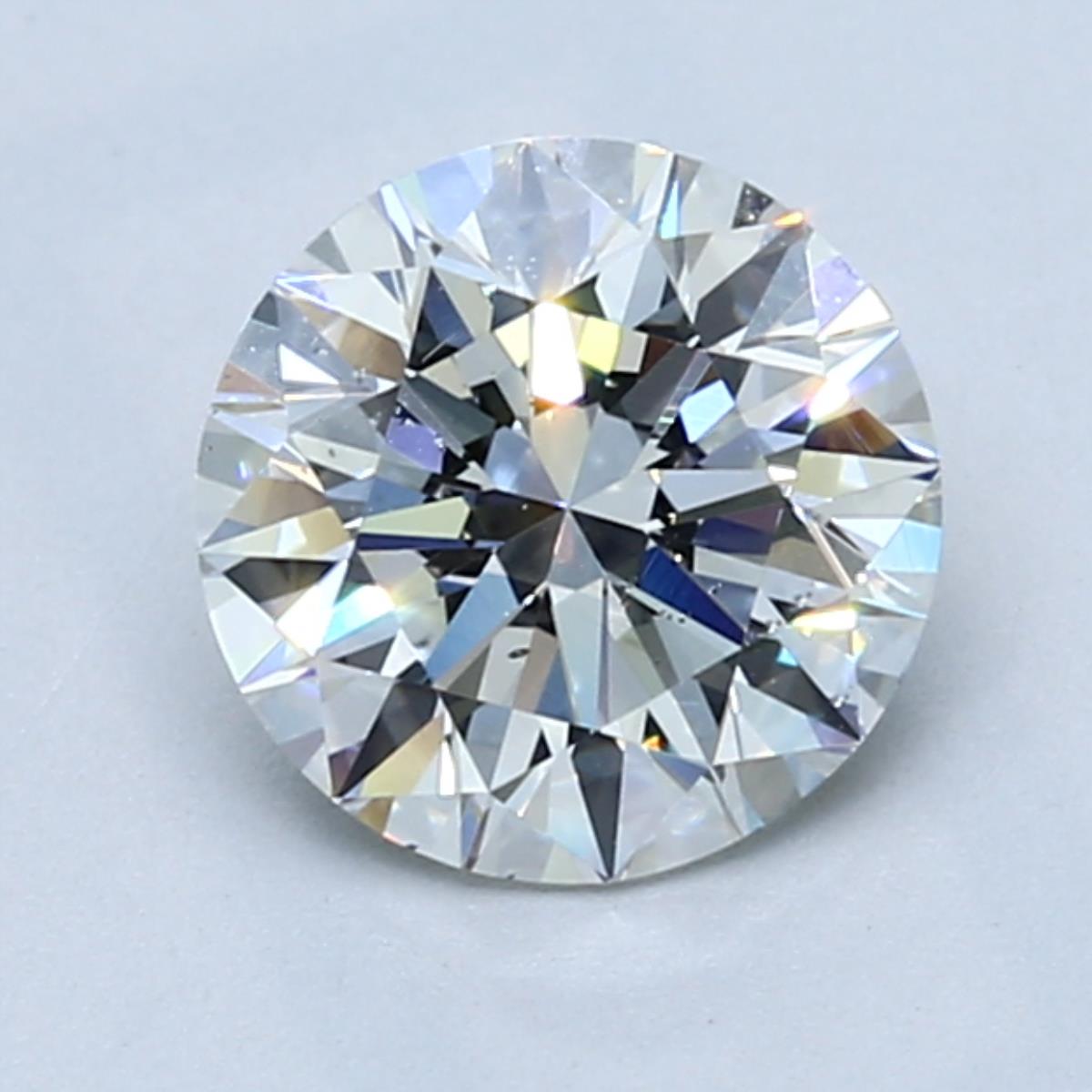 1 Carat Round - Natural Diamond - 1.35 - H - SI1 - EX - EX - Diamonds By Rothschild