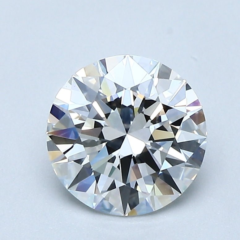1 Carat Round - Natural Diamond - 1.36 - F - VS1 - EX - EX - EX - Diamonds By Rothschild
