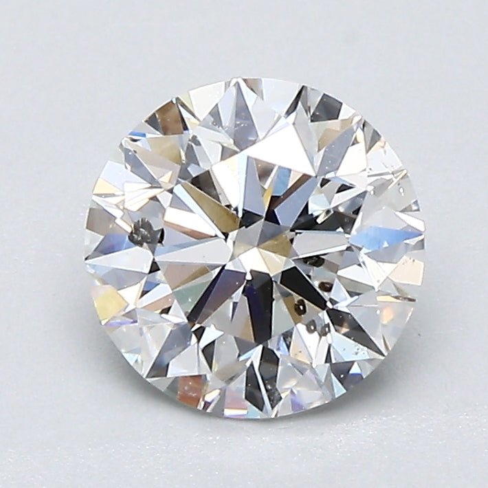 1 Carat Round Round - Natural Diamond - 1.3 - E - SI2 - EX - EX - EX - Diamonds By Rothschild