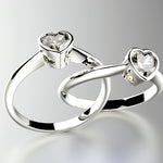 Diamond Shape Diamond Ring in Bezel Setting