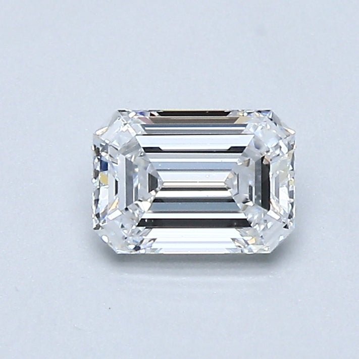 1/2 Carat Emerald - Natural Diamond - 0.53 - D - VVS1 - EX - EX - Diamonds By Rothschild