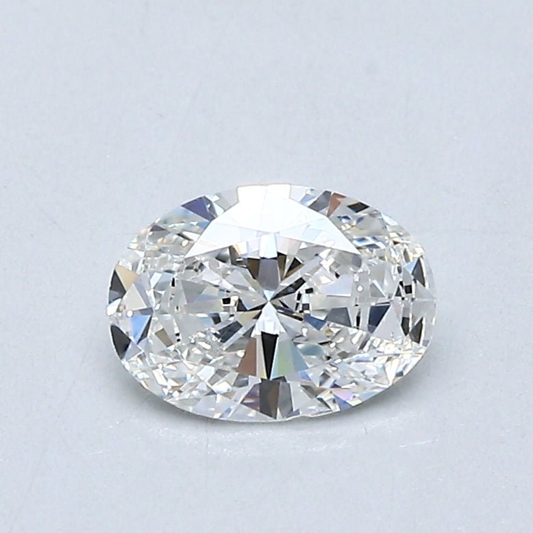 1/2 Carat Oval - Natural Diamond - 0.61 - F - SI1 - VG - VG - G - Diamonds By Rothschild