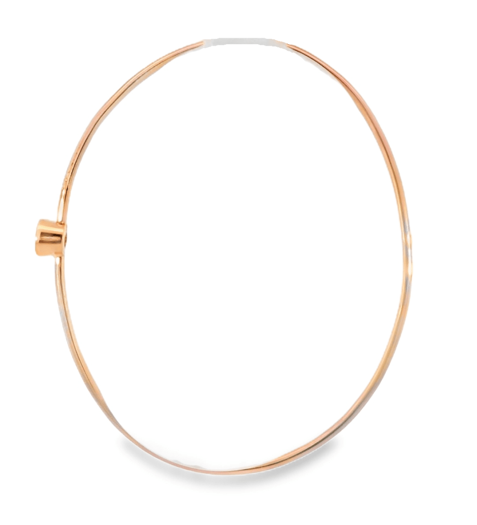 14KR Bezel Diamond Wire Bangle - F SI 0.32CT - Diamonds By Rothschild