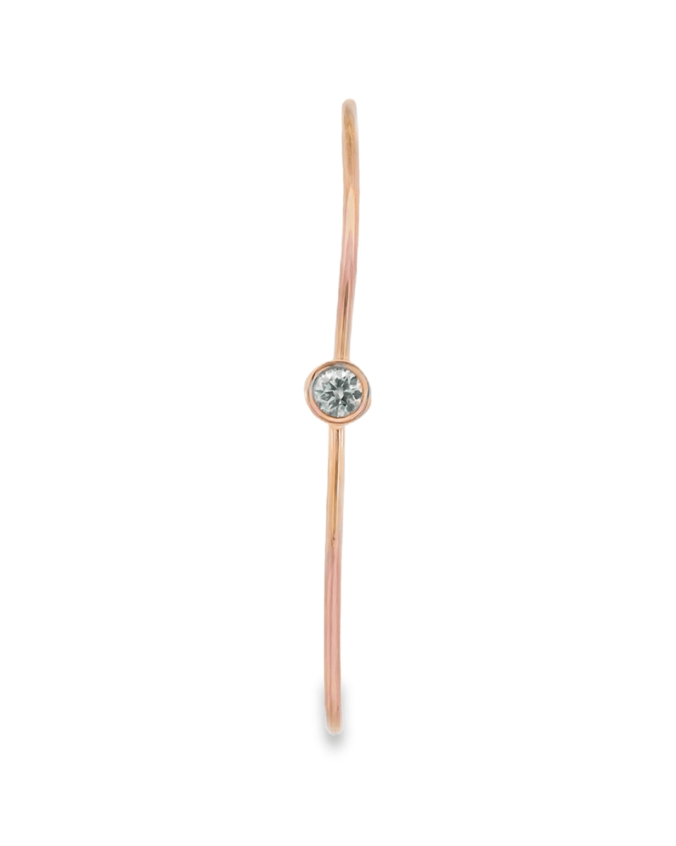 14KR Bezel Diamond Wire Bangle - F SI 0.32CT - Diamonds By Rothschild