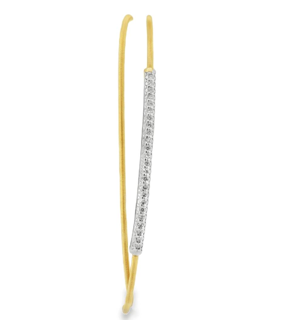 14kt Two Tone Criss - Cross Diamond Bracelet - 0.25ctw - Diamonds By Rothschild