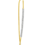 14kt Two Tone Criss - Cross Diamond Bracelet - 0.25ctw - Diamonds By Rothschild