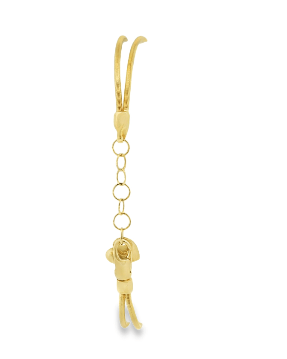 14kt Two Tone Criss - Cross Diamond Bracelet - 0.25ctw - Diamonds By Rothschild