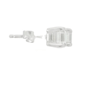 14KW Asscher Cut Diamond Studs - GIA Certified H VVS 1.05CTTW - Diamonds By Rothschild