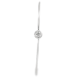 14kw Bezel Diamond Bangle - 0.32cttw F VS - Diamonds By Rothschild