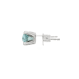 14KW Blue Zircon Stud Earrings - 2.28ctw - Diamonds By Rothschild
