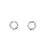 14KW Circle Diamond Studs - 0.10ctw - Diamonds By Rothschild