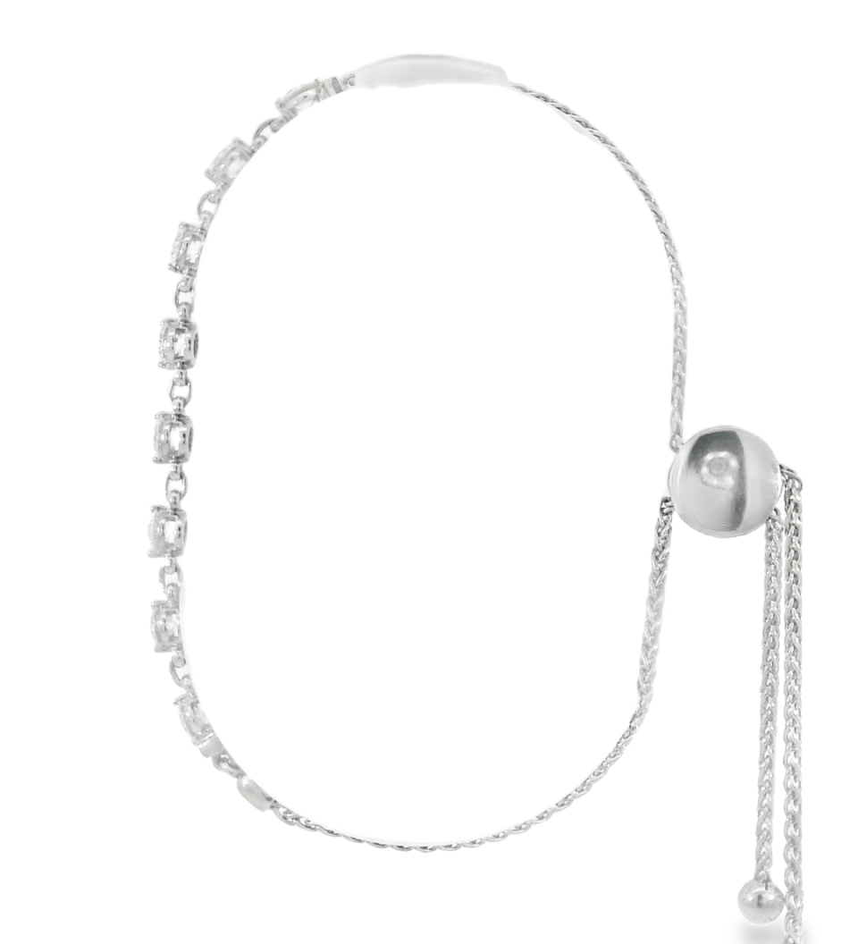 14KW Diamond Chain Bolo Bracelet - 1.34 ctw - Diamonds By Rothschild