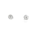 14KW Diamond Cluster Earrings - 1.12ctw - Diamonds By Rothschild