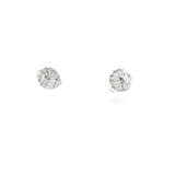 14KW Diamond Cluster Earrings - 1.12ctw - Diamonds By Rothschild