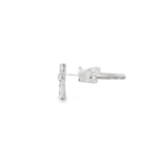14KW Diamond Cross Stud Earrings - 0.25ctw - Diamonds By Rothschild