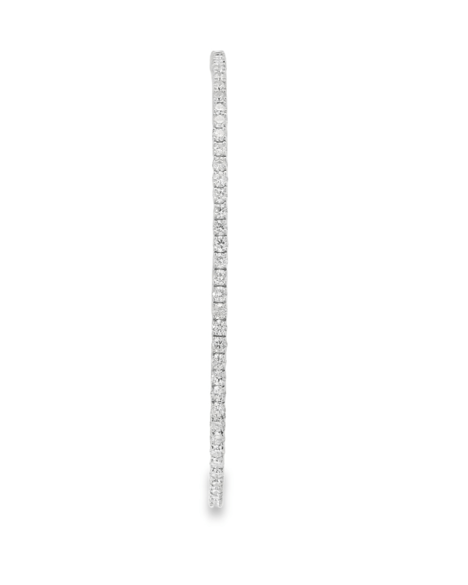 14KW Diamond Flex Bangle - F SI 2.38CTTW - Diamonds By Rothschild