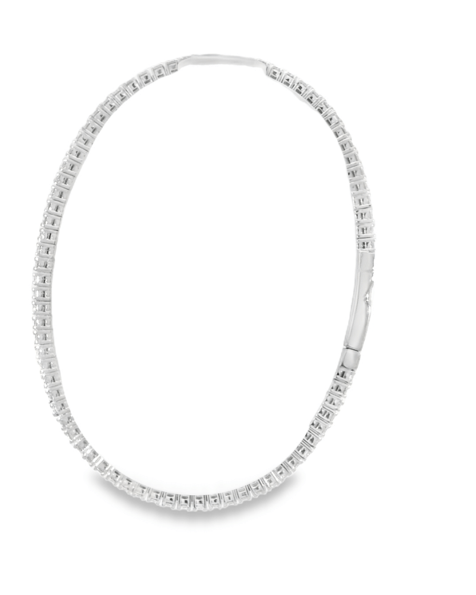 14KW Diamond Flex Bangle - F SI 2.38CTTW - Diamonds By Rothschild