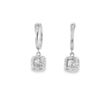 14KW Diamond Hoop Dangle Earrings - 1.96 CTTW - Diamonds By Rothschild