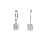 14KW Diamond Hoop Dangle Earrings - 1.96 CTTW - Diamonds By Rothschild