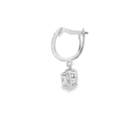 14KW Diamond Hoop Dangle Earrings - 1.96 CTTW - Diamonds By Rothschild