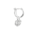 14KW Diamond Hoop Dangle Earrings - 1.96 CTTW - Diamonds By Rothschild