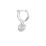 14KW Diamond Hoop Dangle Earrings - 1.96 CTTW - Diamonds By Rothschild