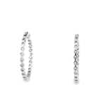 14KW Diamond Inside - Out Hoops, 35mm, 3.93cttw D - G SI - Diamonds By Rothschild