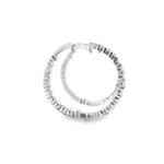 14KW Inside - Outside Diamond Hoop Earrings - 1.50ctw - Diamonds By Rothschild