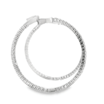 14KW Inside - Outside Diamond Hoop Earrings - 1.70ctw - Diamonds By Rothschild