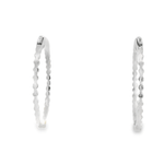 14KW Inside - Outside Diamond Hoop Earrings - 2.19ctw - Diamonds By Rothschild