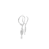 14KW Pave Diamond Disc Dangles 0.73cttw - Diamonds By Rothschild