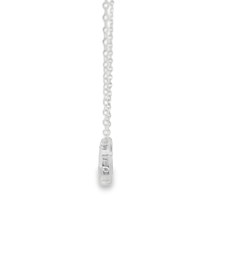 14KW Pear Shape Blue Sapphire and Diamond Necklace - Diamonds By Rothschild