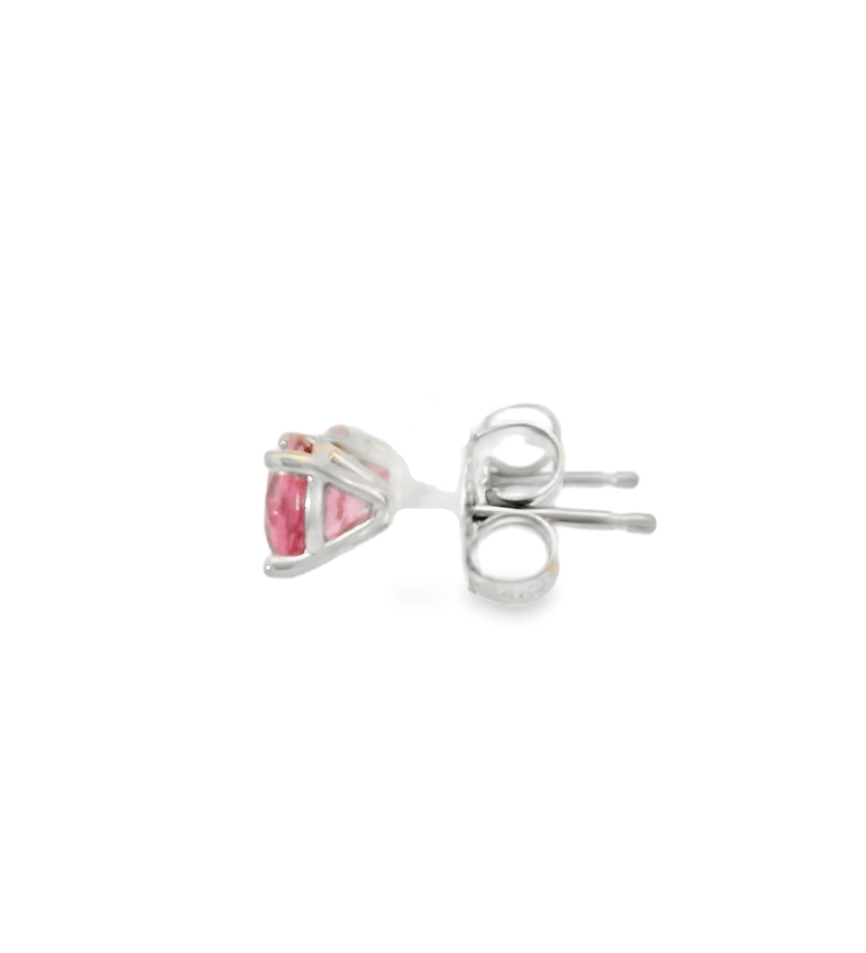 14KW Pink Spinel Studs - 1.10ctw - Diamonds By Rothschild