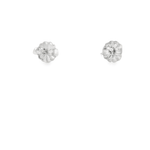 14kw Round Diamond Studs - 3.07cttw L SI1 GIA Certified - Diamonds By Rothschild