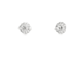 14kw Round Diamond Studs - 3.07cttw L SI1 GIA Certified - Diamonds By Rothschild