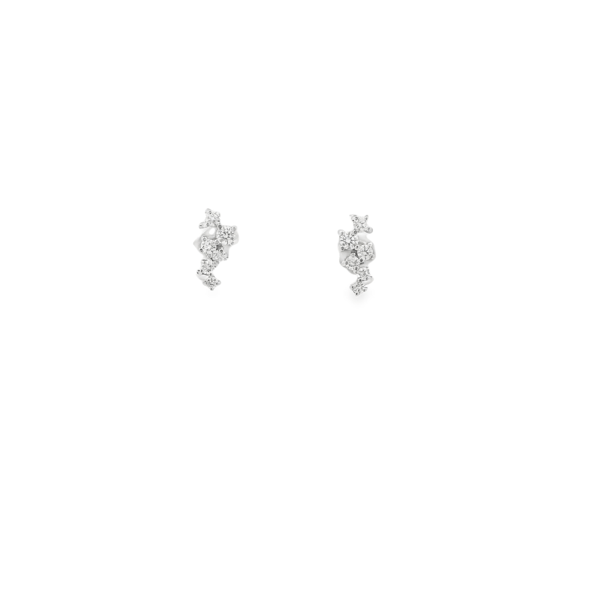 14KW Scattered Diamond Studs - Diamonds By Rothschild