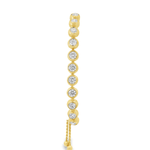 14KY Bezel Diamond Bolo Bracelet - 2.20cttw - Diamonds By Rothschild