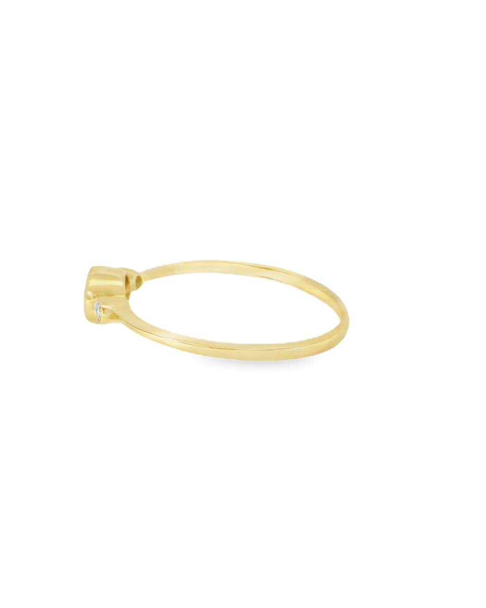 14KY Citrine and Diamond Stackable Ring - 0.05ctw - Diamonds By Rothschild