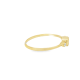 14KY Citrine and Diamond Stackable Ring - 0.05ctw - Diamonds By Rothschild
