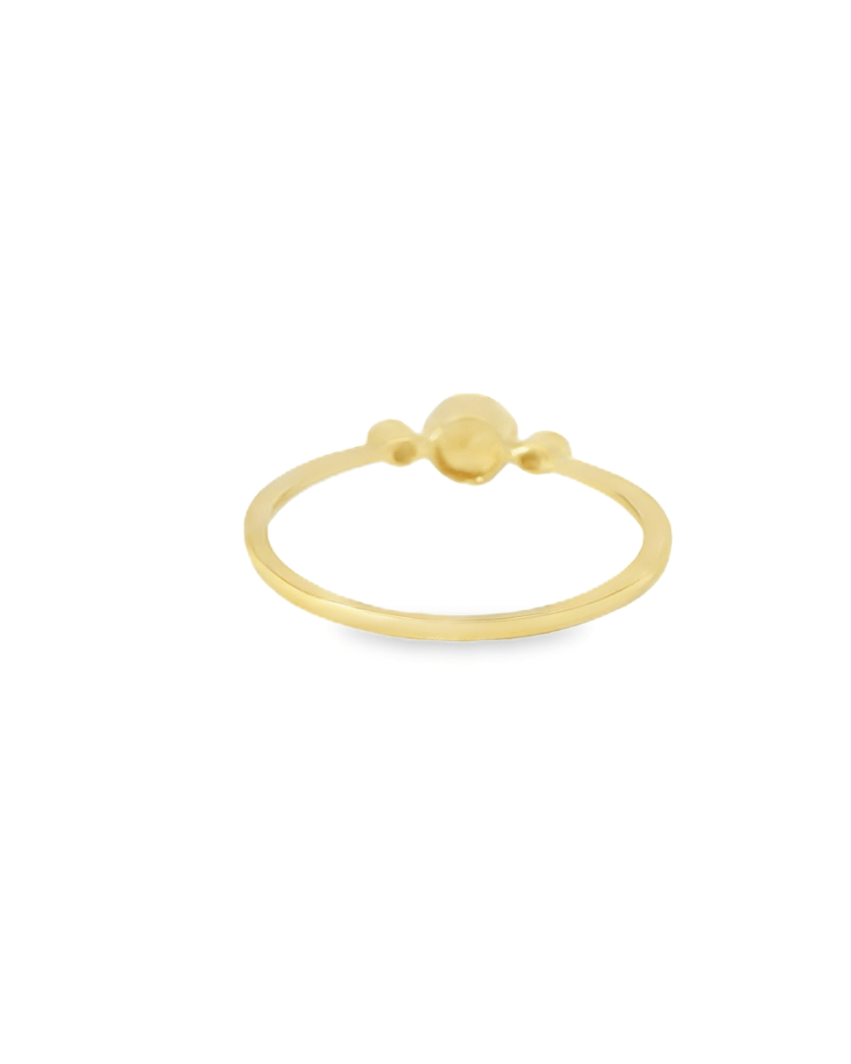 14KY Citrine and Diamond Stackable Ring - 0.05ctw - Diamonds By Rothschild