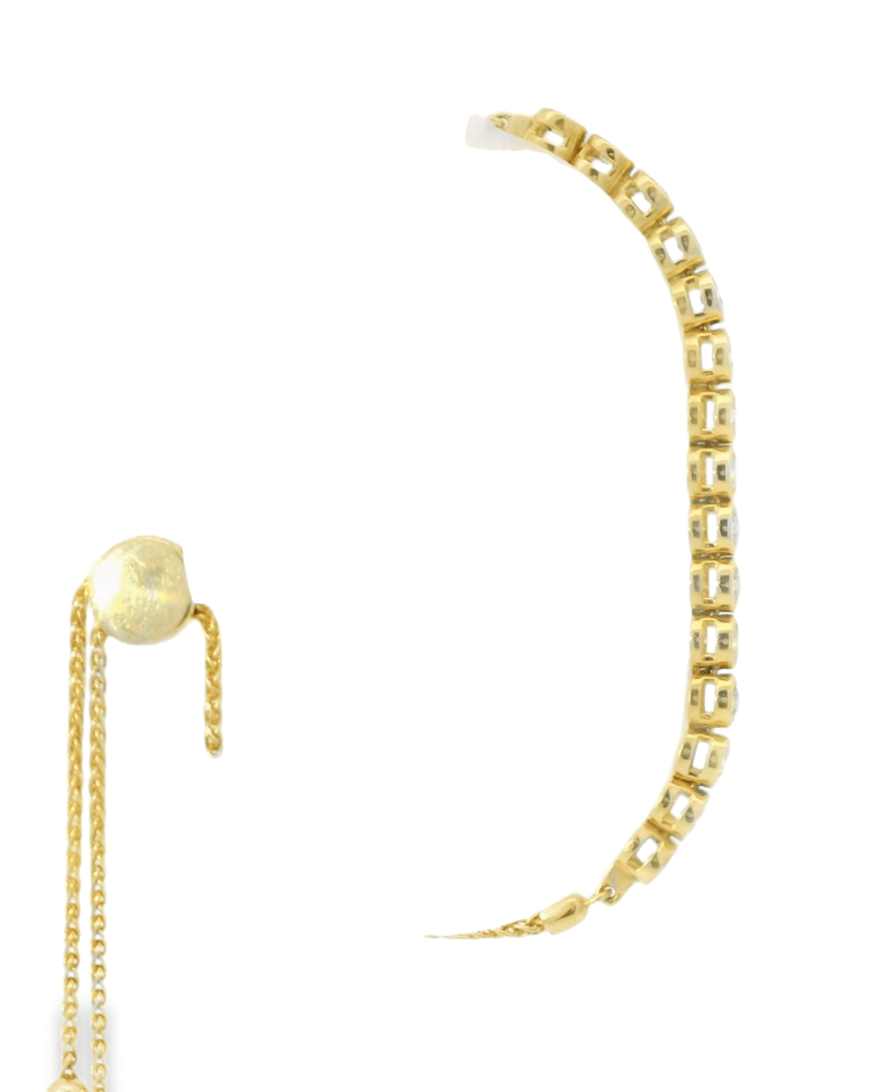 14KY Diamond Bezel Bolo Bracelet - 1.53 ctw - Diamonds By Rothschild