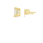 14KY Emerald Cut Diamond Studs - GIA E VS 1.05CTTW - Diamonds By Rothschild