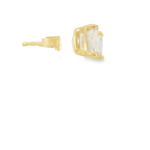 14KY Emerald Cut Diamond Studs - GIA E VS 1.05CTTW - Diamonds By Rothschild