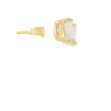 14KY Emerald Cut Diamond Studs - GIA E VS 1.05CTTW - Diamonds By Rothschild