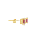 14KY Oval Ruby Stud Earrings - 0.75ctw - Diamonds By Rothschild